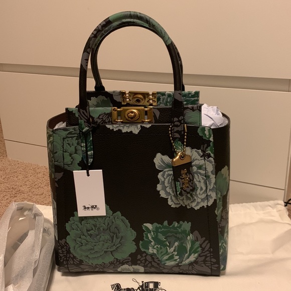 SOLD! Coach Troupe Tote With Kaffe Fassett Print - Picture 3 of 7